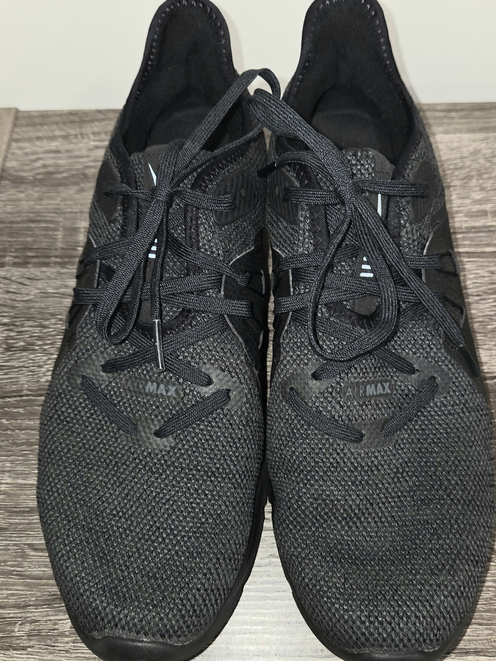 Nike Mens Air Max Sequent 3 908993-010 Black Running Knit Sneakers Size 8.5 SEE